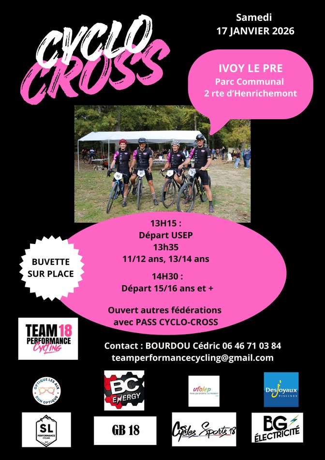 Cyclo-cross à Ivoy le Pré 2025/2026